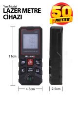 50 Metre Yüksek Hassasiyet Lazer Metre Ölçer LCD Dijital Ekran Su Terazili Lazermetre Lazerli