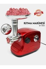 Sonifer SF-5003 Ultra Teknoloji 1500 W Et Kıyma Makinesi (Sucuk - Sosis - İçli Köfte Aparatı Hediyeli)